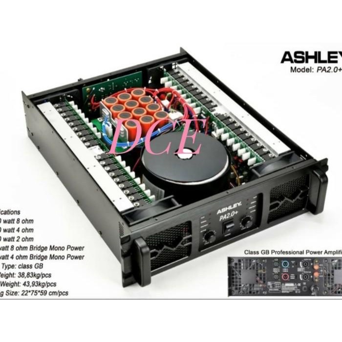Terlaris Power Amplifier Ashley Pa 2.0 Plus Pa2.0+ Pa 2.0+ Class Gb Original