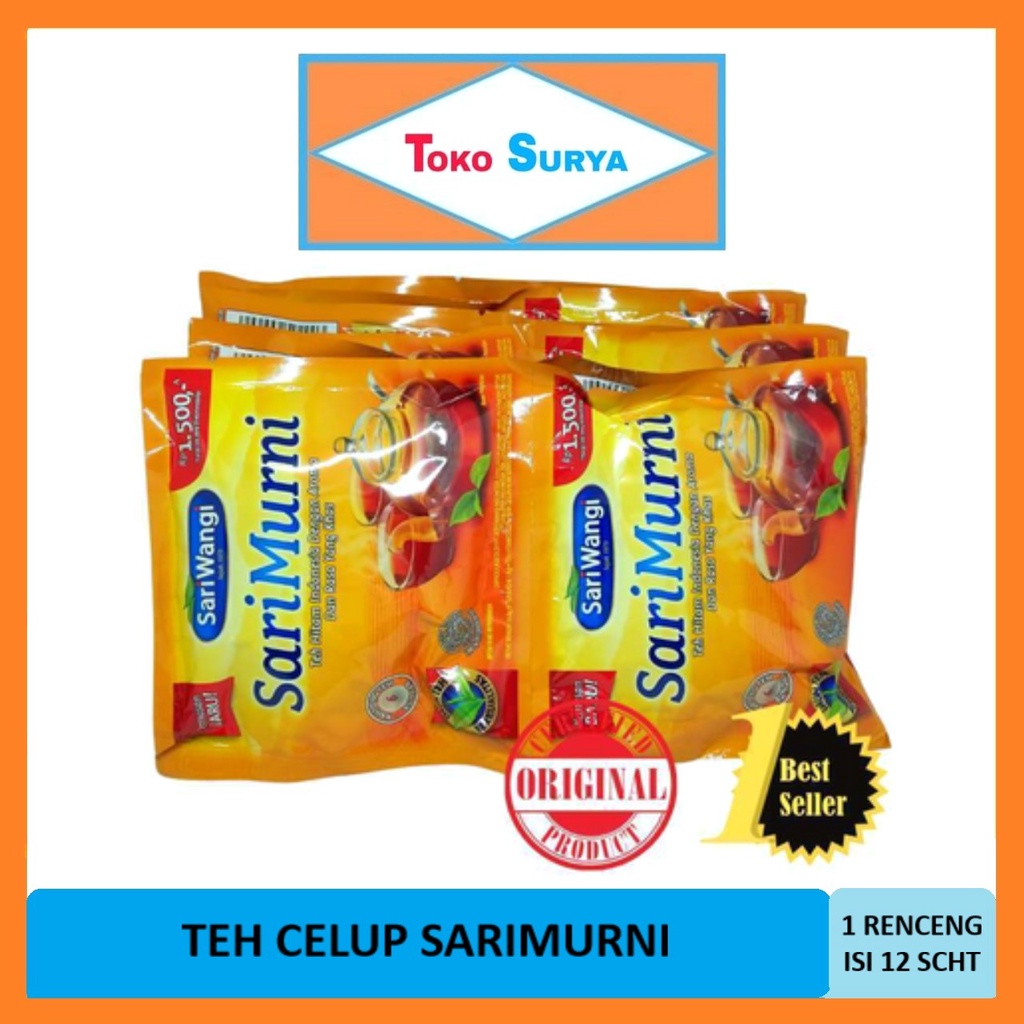 

Sariwangi Sari Murni Teh Kantong Celup 1 Renceng 12 Pcs