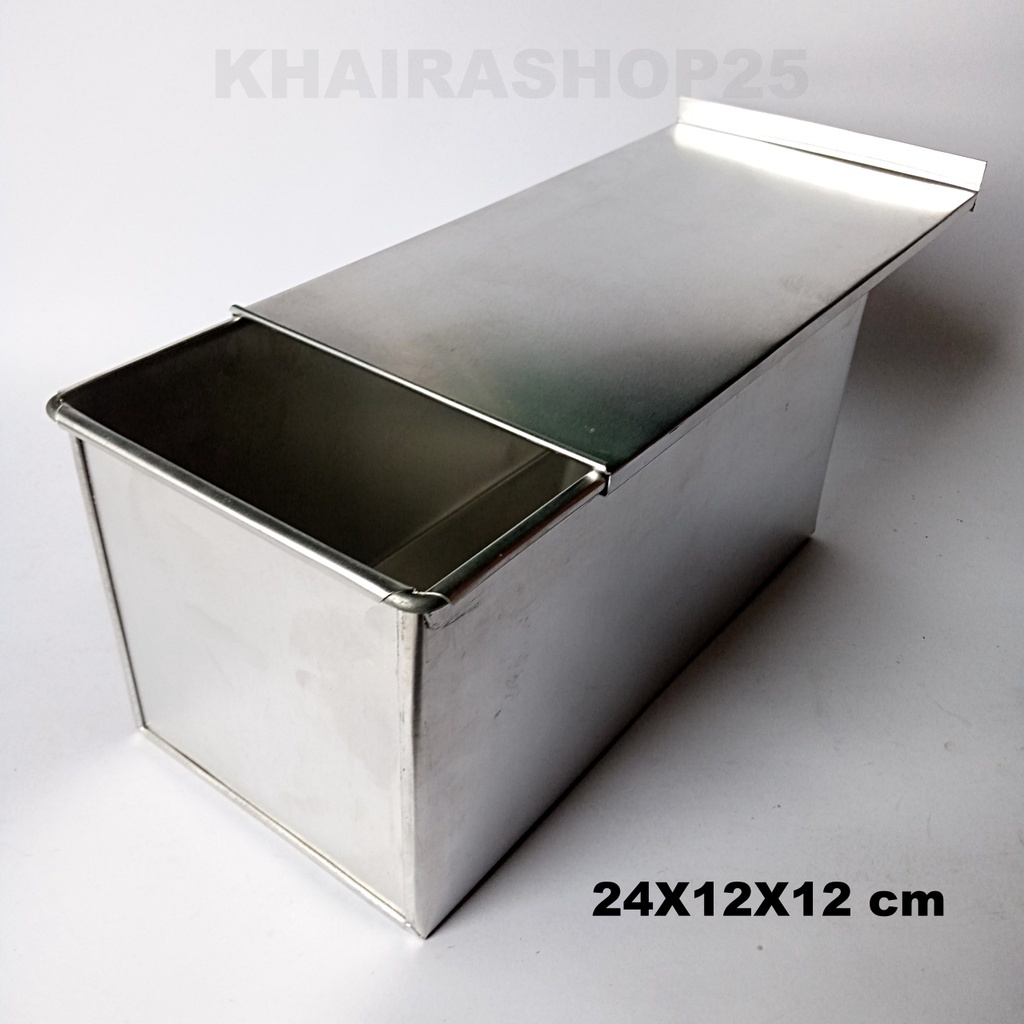 Loyang roti tawar tutup polos 24x12x12 cm