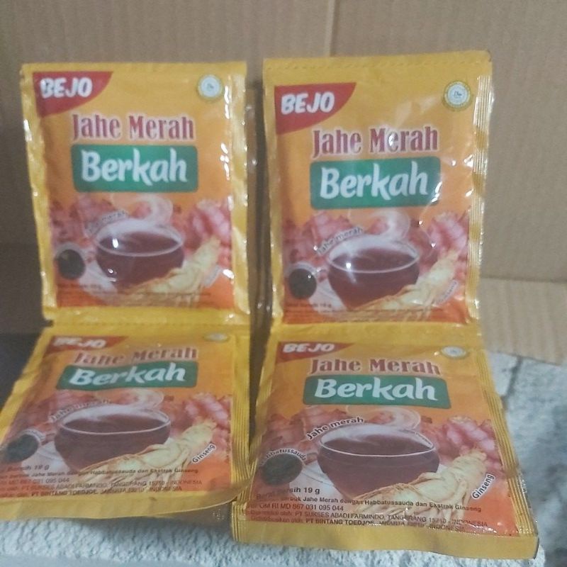 Bejo jahe merah berkah(habbatusauda)renceng isi 12sachet