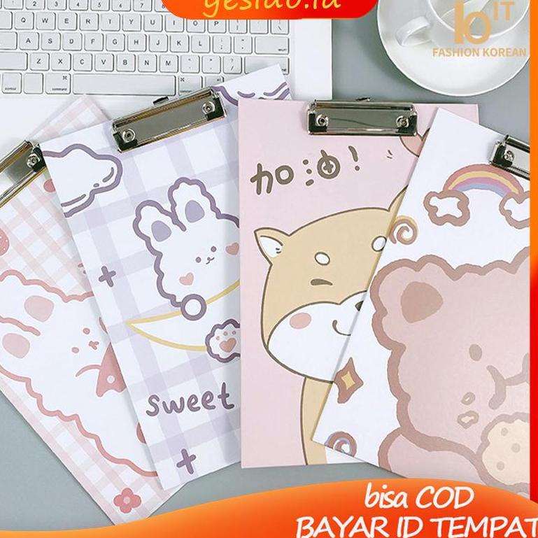

[NEW PRODUCT !!] [COD]Clipboard A4 Papan Ujian Jalan clipboard Lucu Kartun Kertas / Siswa klip folder kertas Papan / Jalan Map Clip Folder Folio-YES