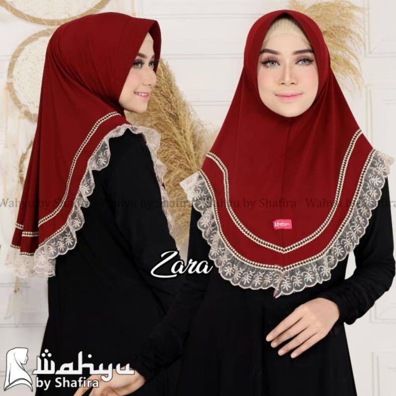 Viral Bergo Zeena Qintani Hijab Bergo Zara Renda Wahyu Bu Shafira Hijab Instan Renda Bergo Polos Jer
