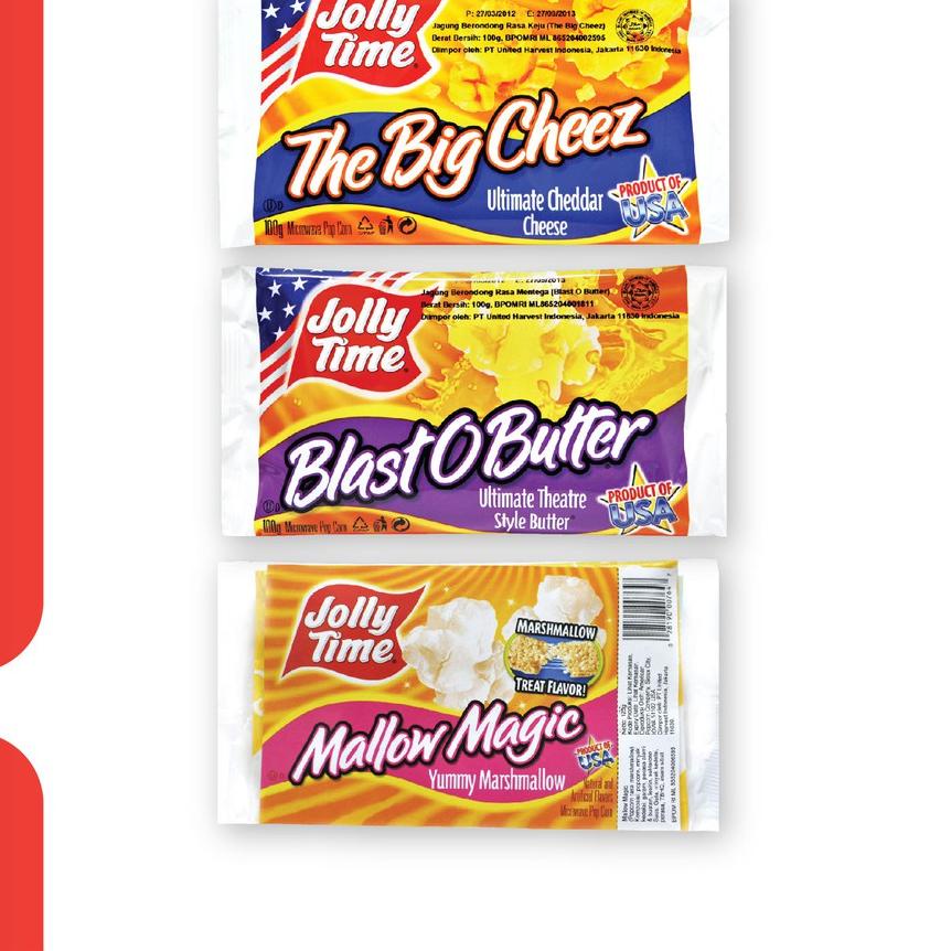 

Termurah ⭐ Jolly Time - Paket Family Fun (1BOB, 1TBC, 1MM) - Mircowave Popcorn