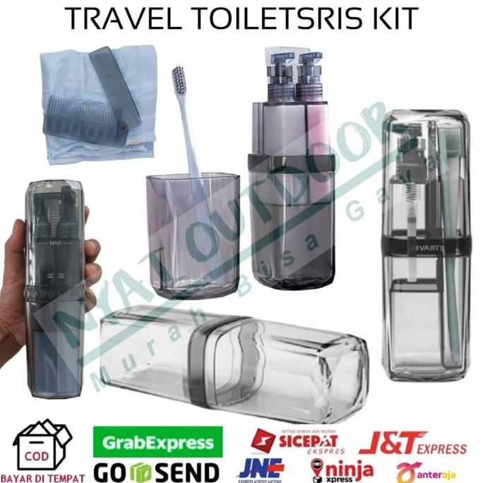 travel toiletries kit botol toiletries kit camping gunung
