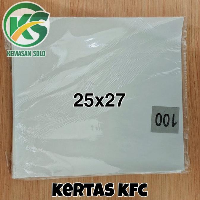 

{{{{}}] Kertas nasi KFC / Burger 25 x 27