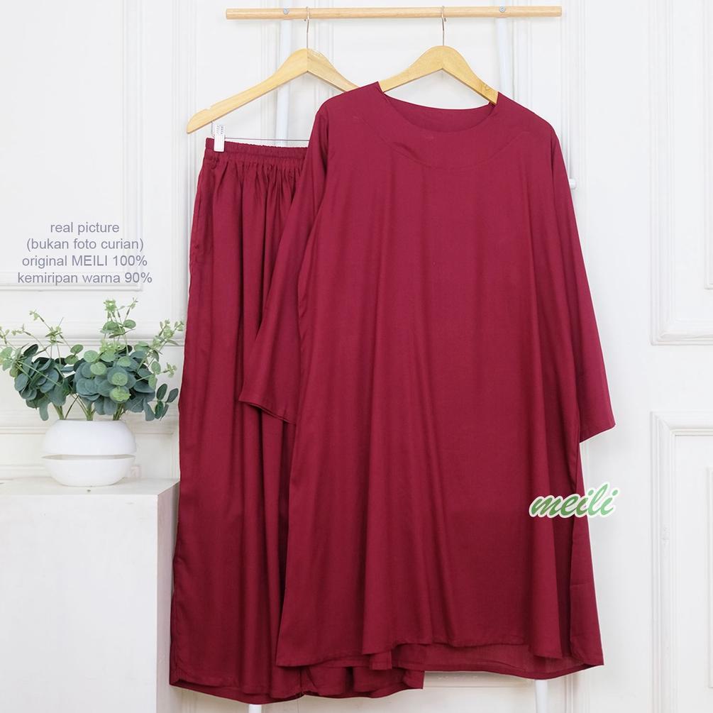 [KODE 77] JUMBO | Setelan Tunik Panjang Fit XXL to 5L LD 120 140 Oneset Cherly Bigsize Baju Tidur Sy