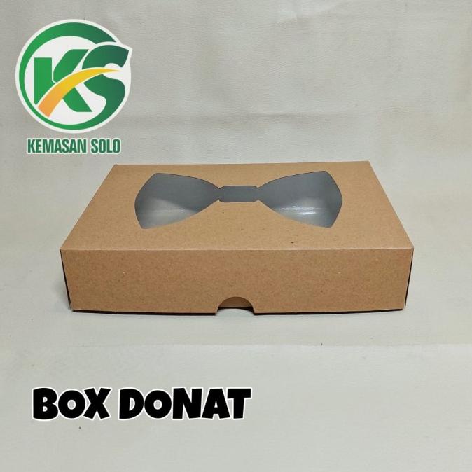 

~@~@~@~@] kotak box dus donat kraft kaca pita kemasan kue