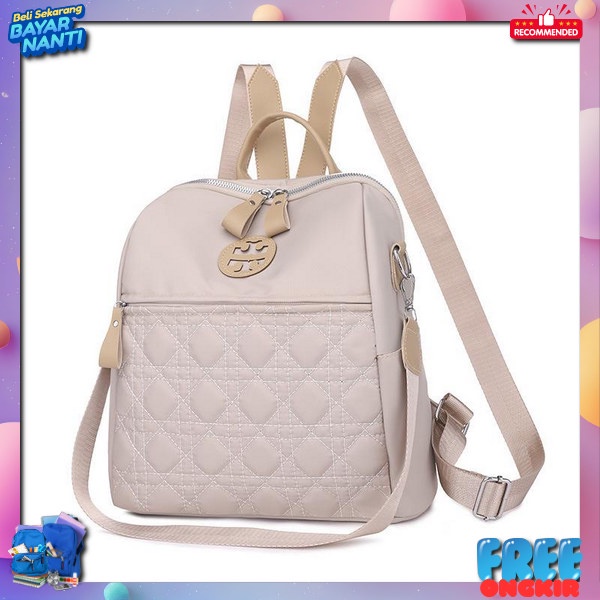 Brended Taas Dewasa Premium Ransel Wanita Import Rensel Kantor Sekolah Kuliah Ras Bagpack Cewek Eleg