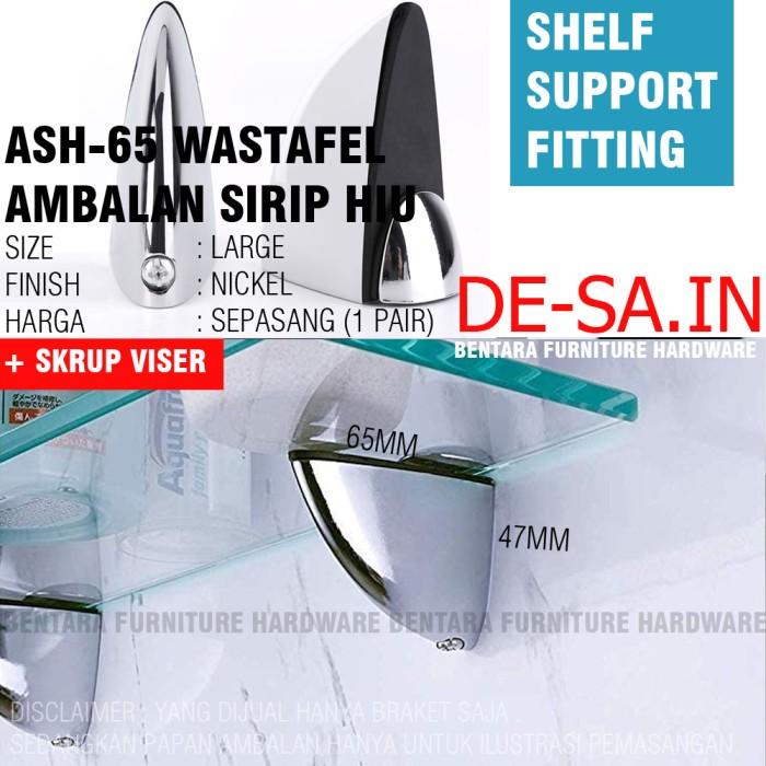 Terlaris Ambalan Jepit Sirip Hiu Besar - Ambalan Kaca Kayu