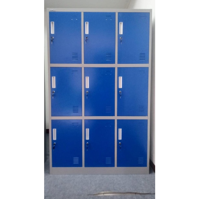 

Best Seller Vip Gold Vg-409 Loker Besi 9 Pintu Steel Locker Masuk Helm Original