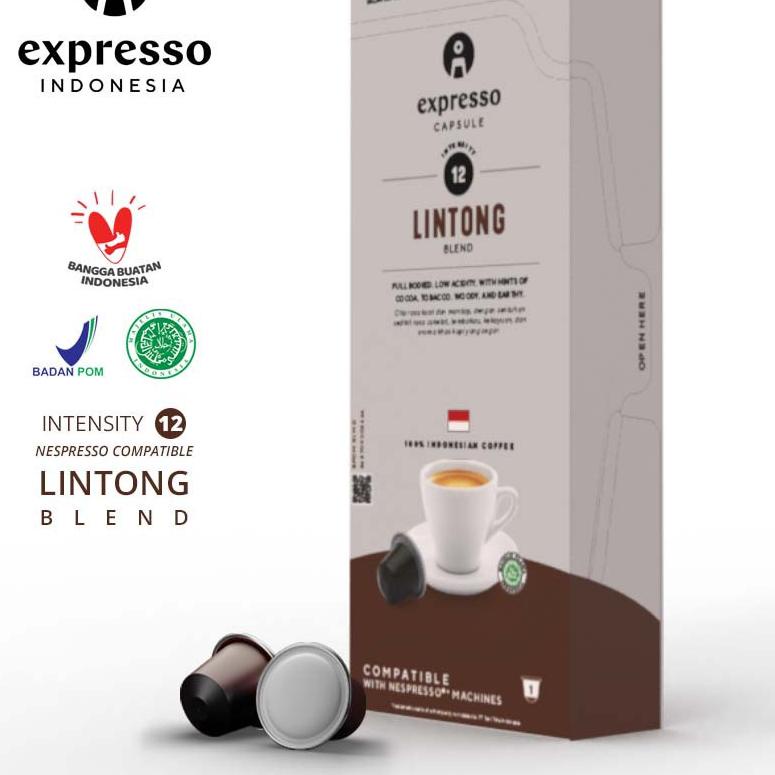 

Import ✨Terbaik✨ Expresso Indonesia - Reguler Capsule - Nespresso Compatible - Lintong Blend 