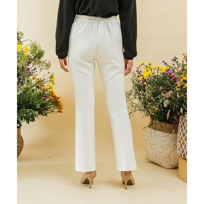 Geulis.id celana wanita Lizza PANTS - Brokenwhite