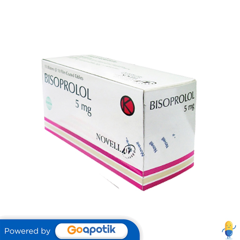 BISOPROLOL NOVELL 5 MG BOX 100 TABLET