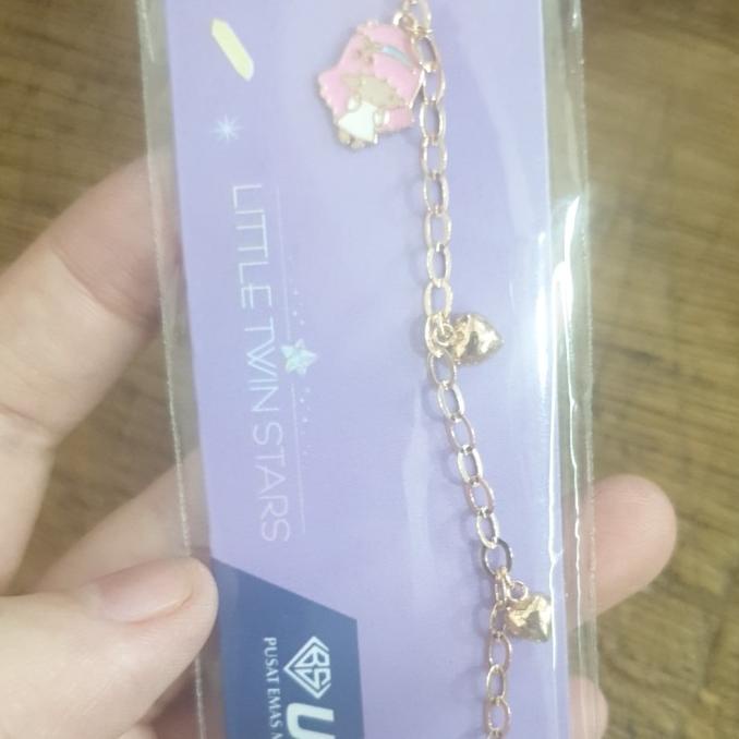 Gelang rantai anak balita bayi emas asli 375 mas muda nori 13 cm 13cm