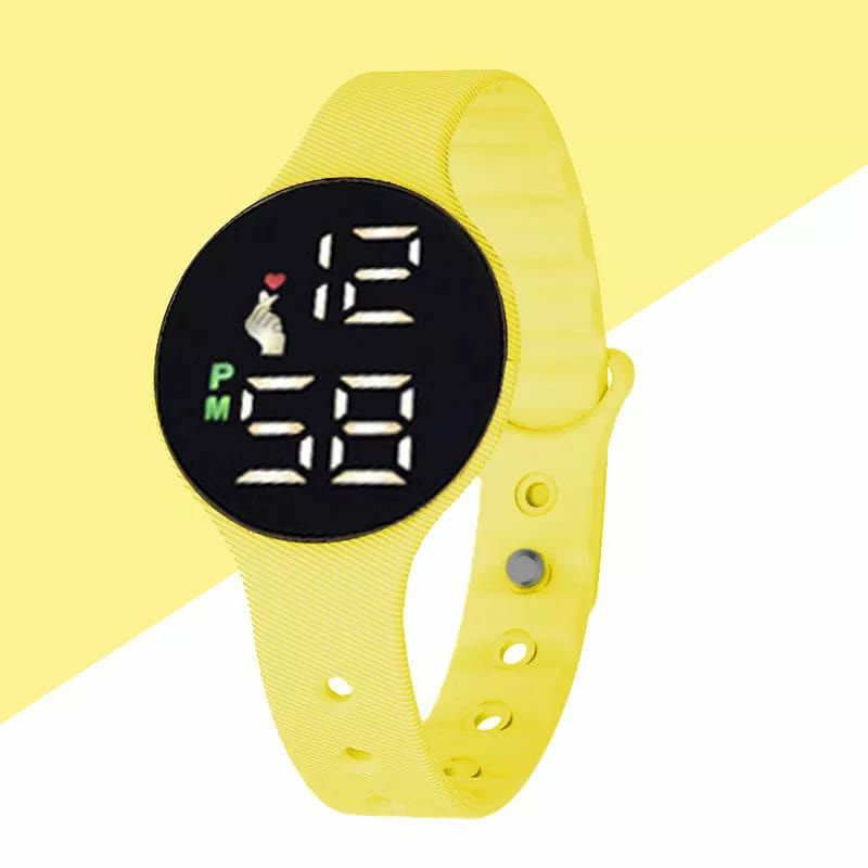 Jam Tangan Digital Led Rubber Anak Kasual Bisa COD