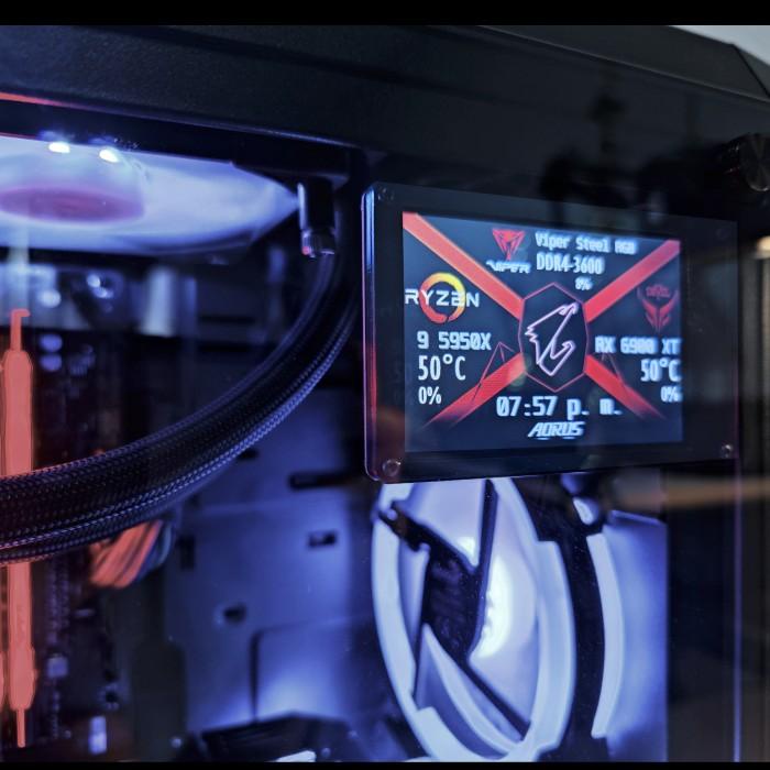 Terlaris Lcd Monitoring Display Aida64 3.5 Inch Ips Sub Screen Pc Monitor Usb