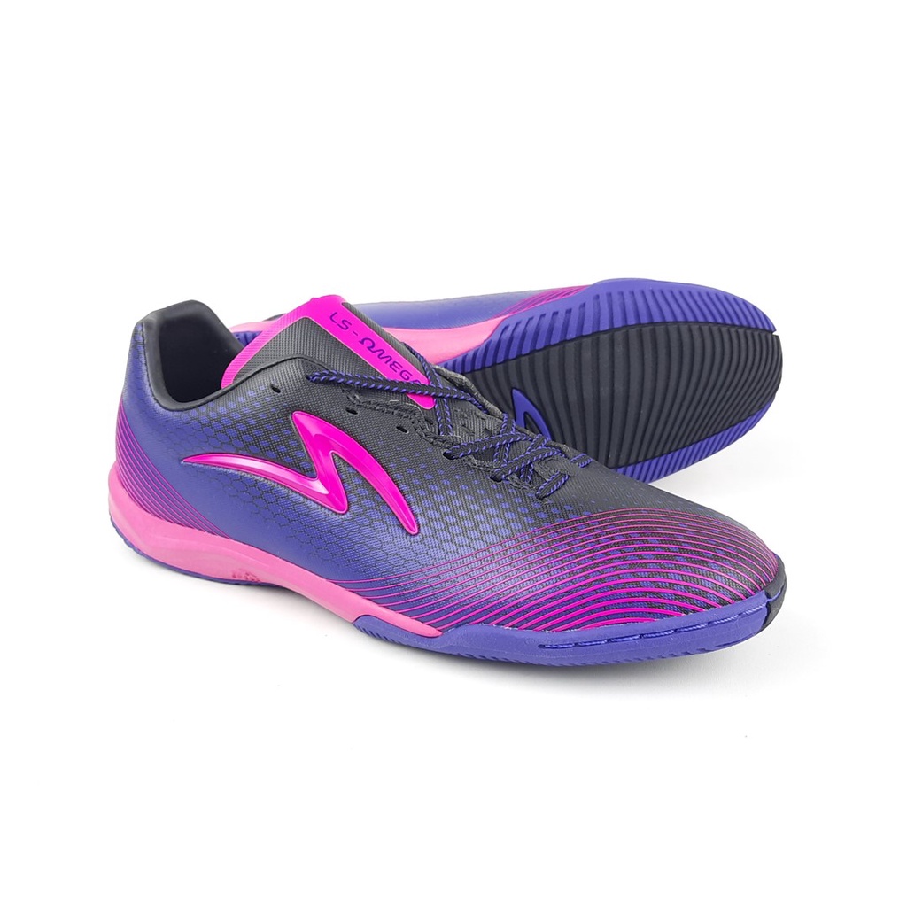 Specs Sepatu Futsal LS Omega.IN Violite Black Pink Glo 38-43