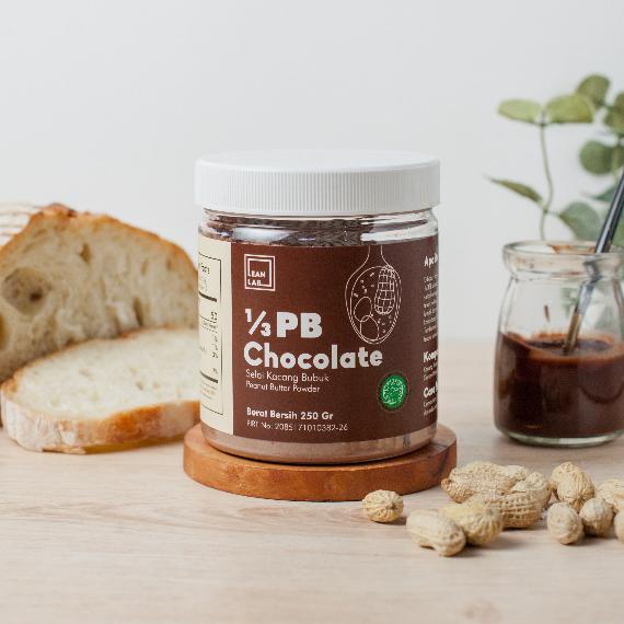 

Lean Lab 1/3PB Chocolate 250gr Chocolate Spread / Selai Coklat Bubuk (Vegan, Gluten Free, Low Fat) Non COD