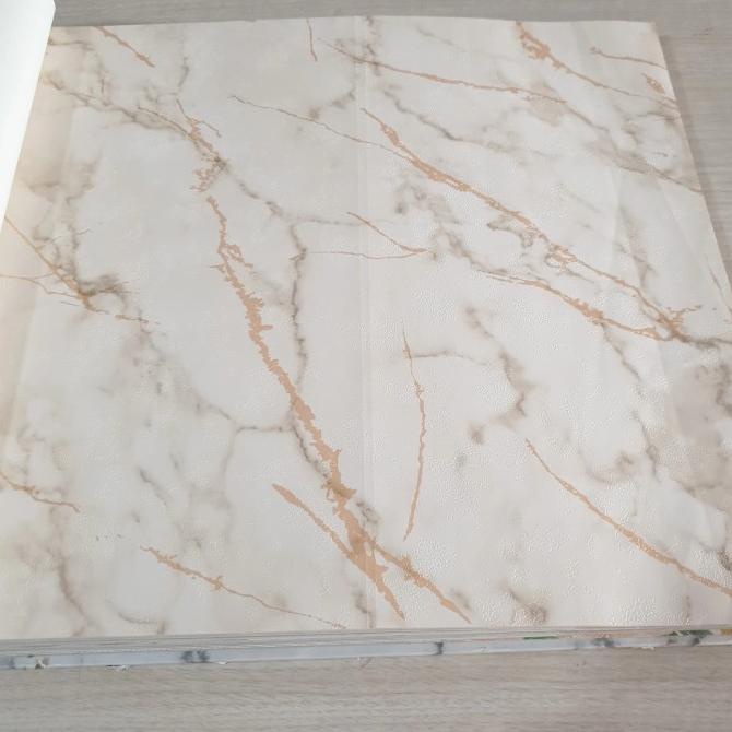 Wallpaper dinding premium motif granit,warna putih ,coklat susu, krem