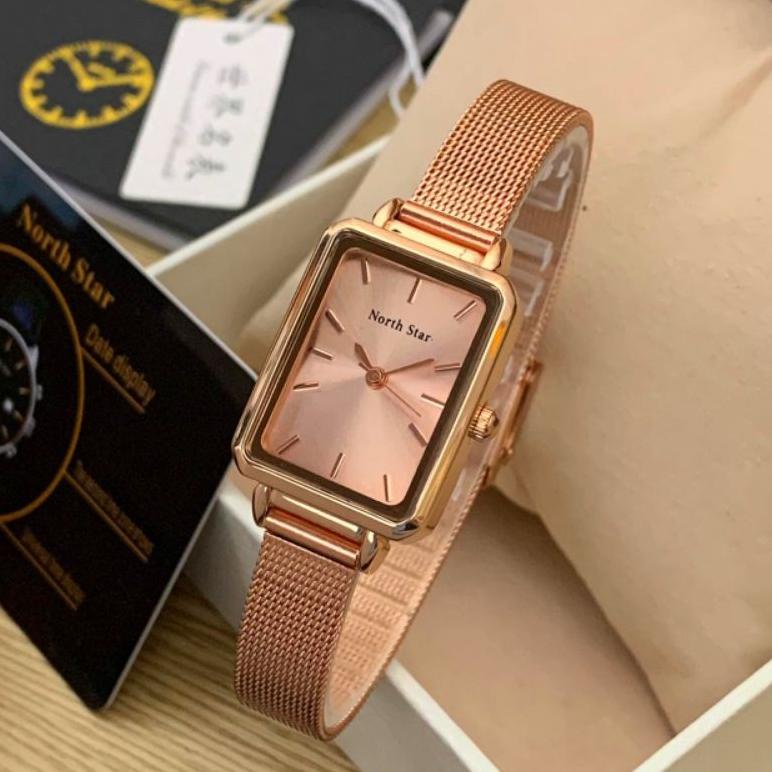 Jam Tangan Wanita Original North Star original Rantai Pasir Tahan Air