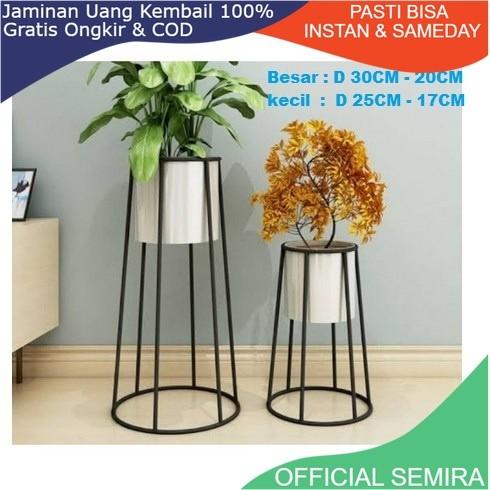 Terlaris Diameter 30 Cm Standing Pot 6 Jari / Standing Pot Besi Elegant Menawan