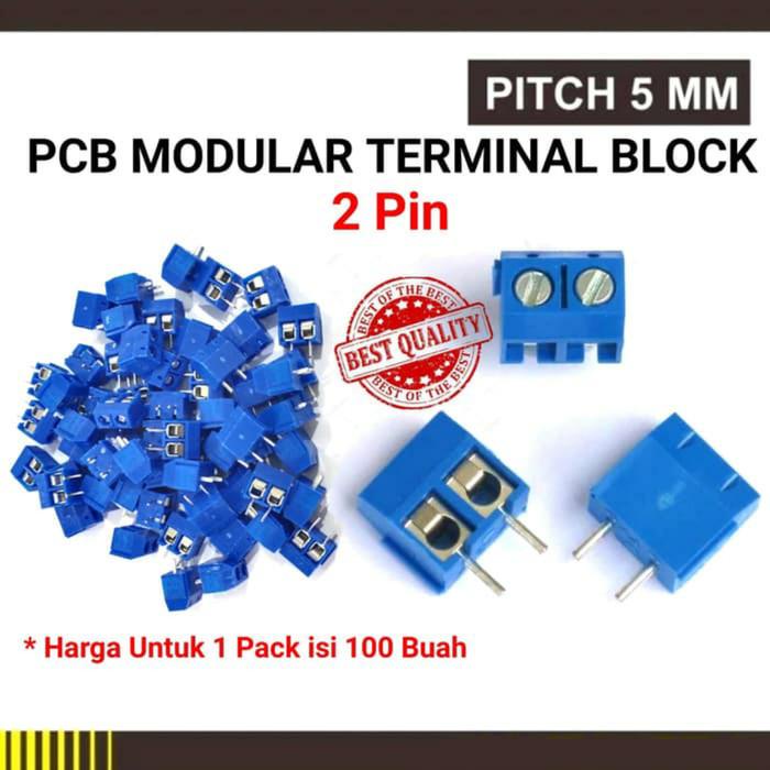 Terlaris Mandiri Terminal Pcb 2 Pin Terminal Block 5Mm Connector Cable
