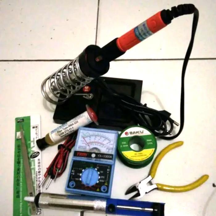 Terlaris Mandiri Paket Solder Hp Lengkap Siap Pakai Solder 35Watt Winner Mata Runcing