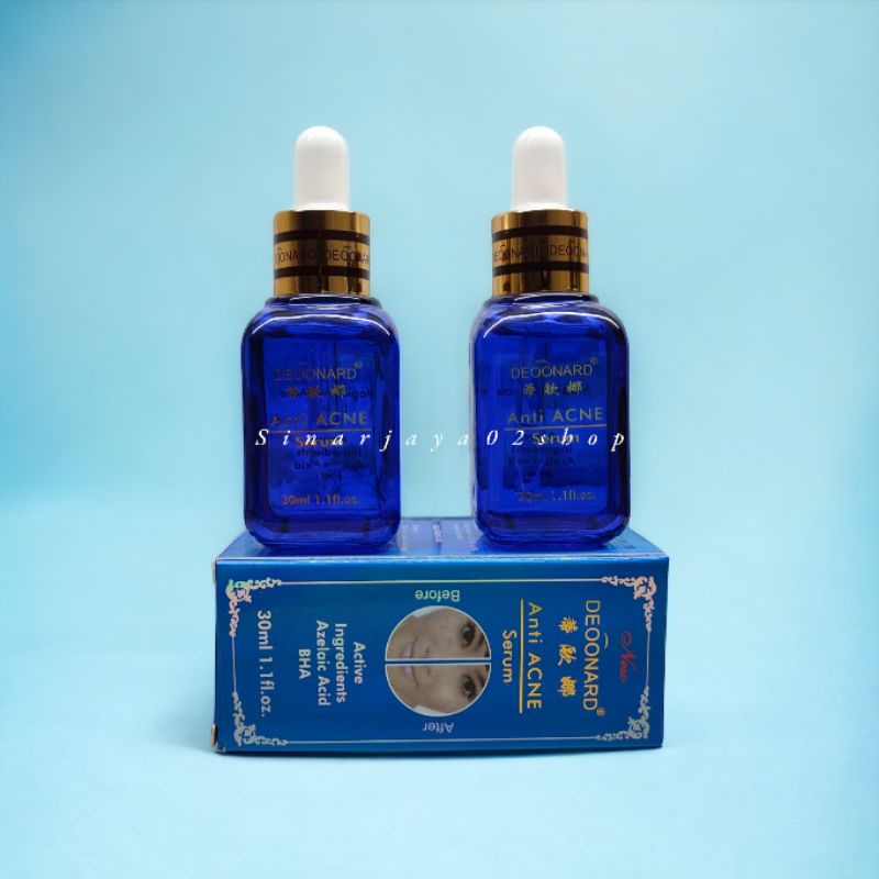 DEOONARD Serum Biru Anti Acne Khusus Jerawat Original 30ml