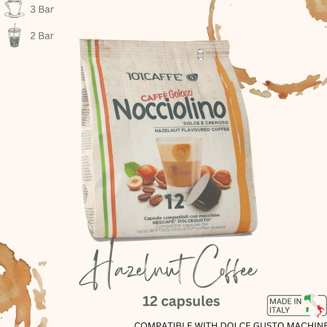 

Dolce Gusto Capsules - Nocciolino (Hazelnut Coffee) (Made In Italy)