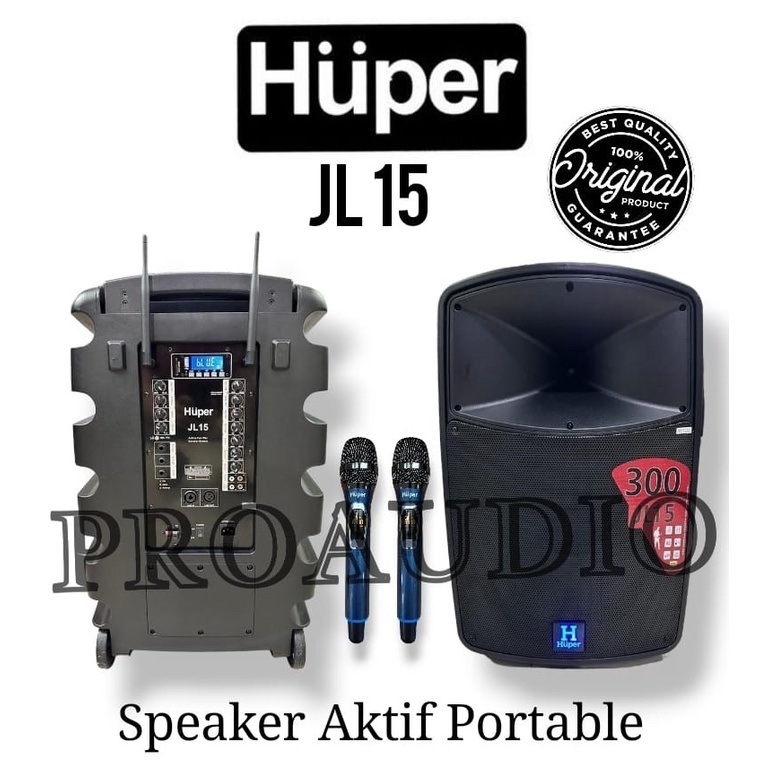 SPEAKER PORTABLE HUPER JL15 JL 15 15 INCH ORIGINAL