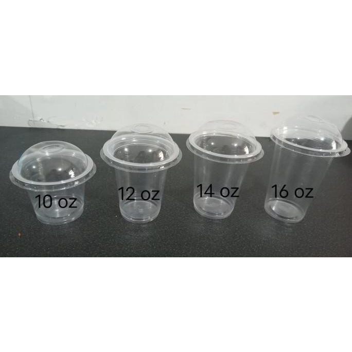 *:*:*:*:*] Gelas PP 10,12,14,16 Oz + Tutup Domlid Polos Gelas dan tutup plastik