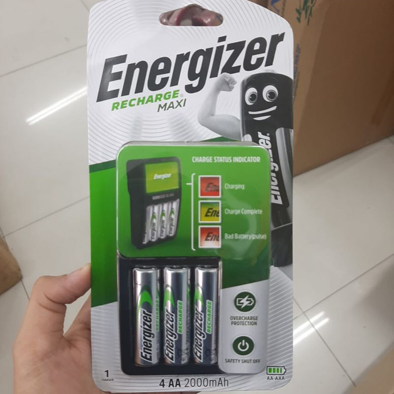 ALAT CAS BATERAI /Recharge ENERGIZER  CHARGER + AA/AAA ( BONUS batrei  )