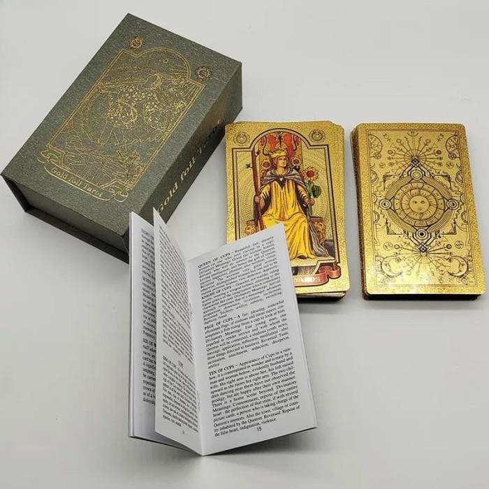 Termurah Neo Rider Waite Tarot Gold Pvc Waterproff With Manual Paper