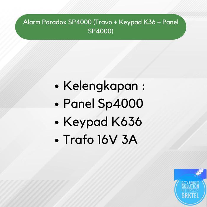 Alarm Paradox Sp4000 (Travo + Keypad K36 + Panel Sp4000)