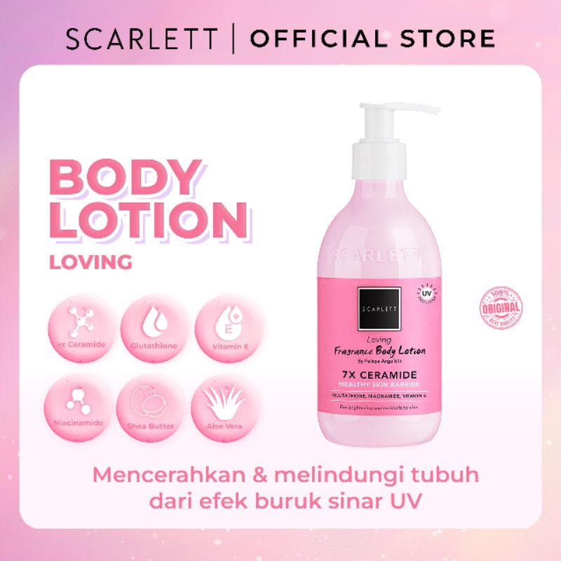 Scarlett Body lotion LOVING | brightening body lotion scarlett whitening original