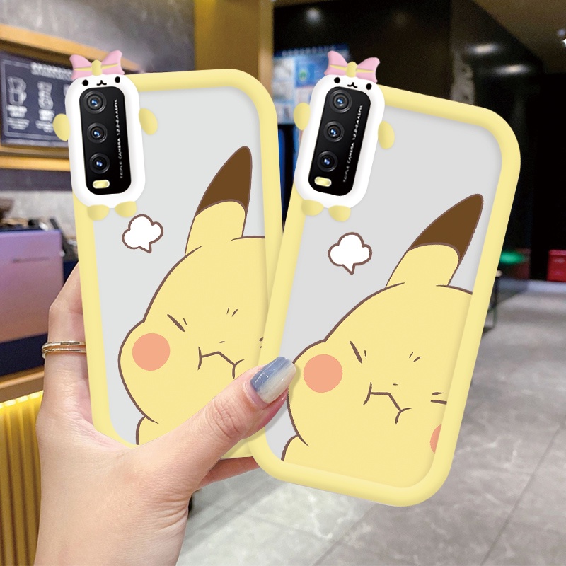 Case VIVO IQOO Z6 Case Ponsel untuk KartunBening Tahan Case Telepon Kamera Kreatif Casing Transparan