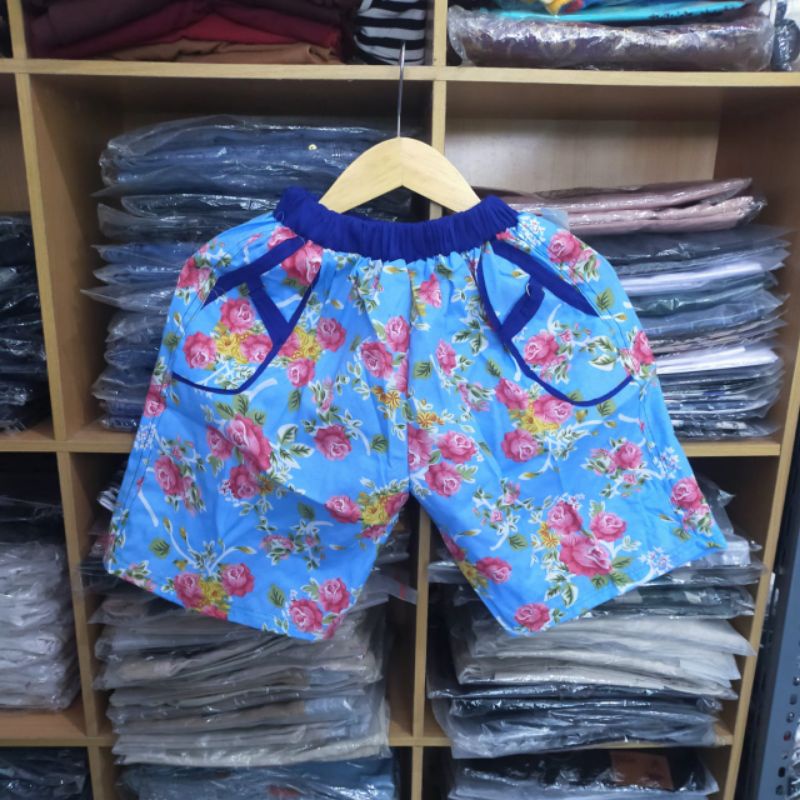 Celana pendek harian wanita - hotpants motif - kolor pendek polos cew