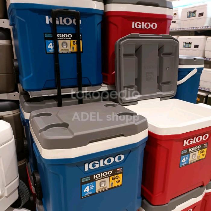 Cooling Box Ikan Igloo Cooler Box Latitude Roller Dengan Gagang & Roda 56L