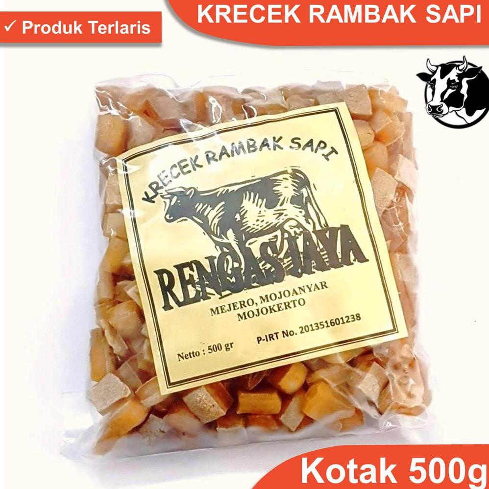 

Rambak Sapi Mentah Super 500g / Krecek Rambak Sapi Asli / Kerupuk Kulit Sapi Mentah Mojokerto Non COD