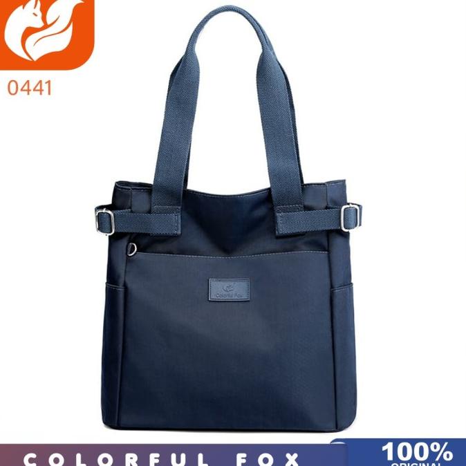 Woman'S Bag Tas Original - Tas Bahu Wanita Colorful Fox 0441 Tas Nilon Waterproof Pengiriman Cepat