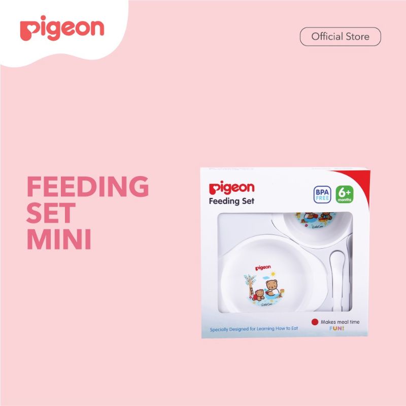 Pigeon Feeding Set Mini - Set Tempat Makan bayi - Paket Tempat Makan MPASI