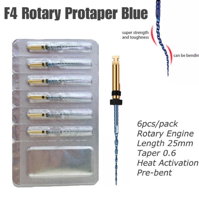 Protaper Rotary file kfile files Blue Ni-Ti F4 niti endo endodontic