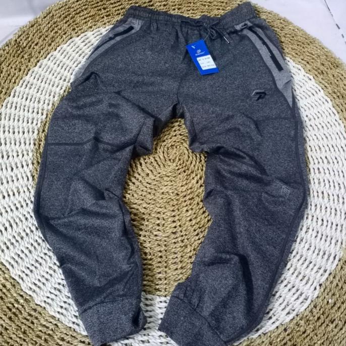 Celana Training Pria Panjang SPSport Bahan Tebal Kantong Resleeting