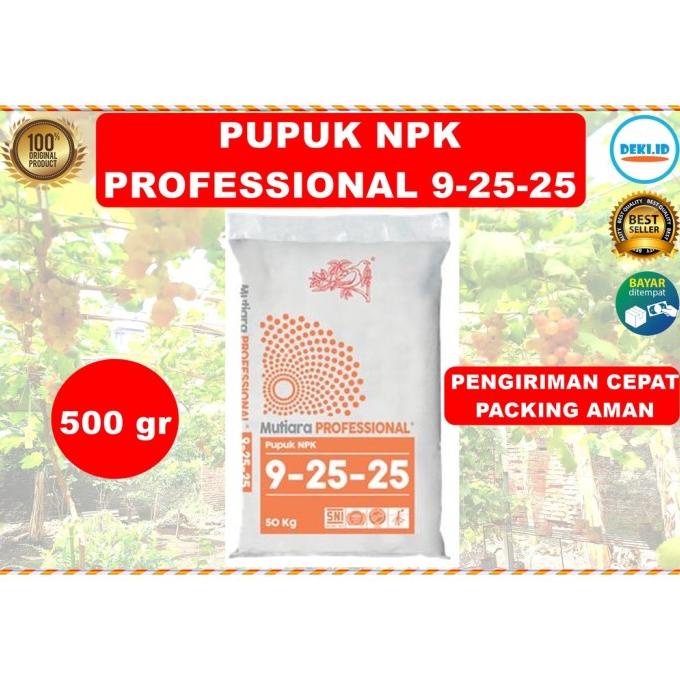 Pupuk Npk Professional 9 25 25 Mutiara Original Meroke Profesional repack 1kg