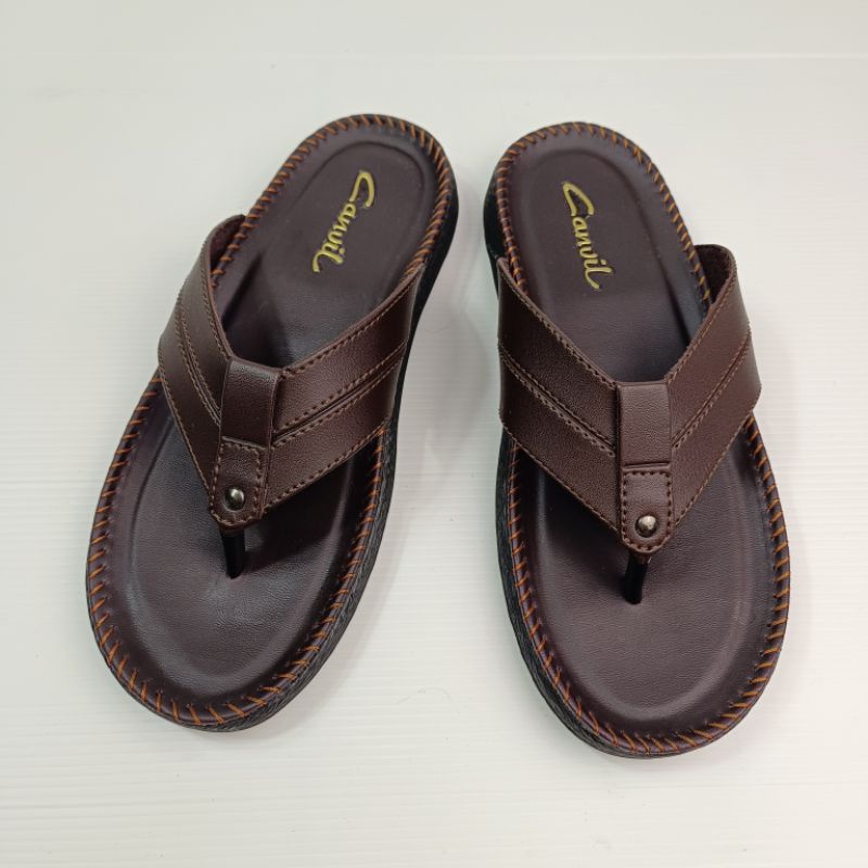 Sandal Jepit Pria Bahan Kulit Lembut (Vino 03)