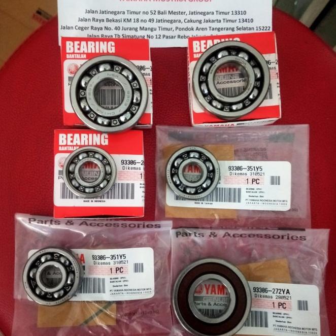 Bearing Rasio Full Set Mio M3, Soul Gt 125, Fino 125 Original Yamaha