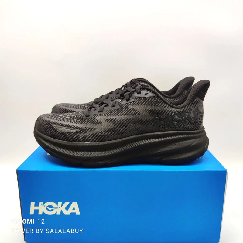 HOKA CLIFTON 9 FULL BLACK