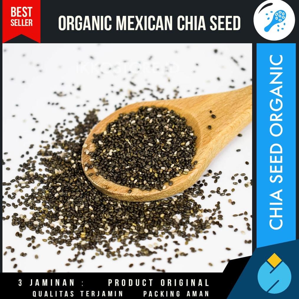 

CHIA SEED ORGANIK MEKSIKO 500GR | CIA SEEDS ORGANIC MEKSICO HITAM ASLI 500GR | BIJI CHEA BLACK CIASEED ORI SHEED Best Seller