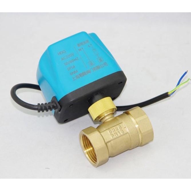 

3/4" Dn20 12V Motorized Brass Ball Valve 2 Wire For Smart Home Water