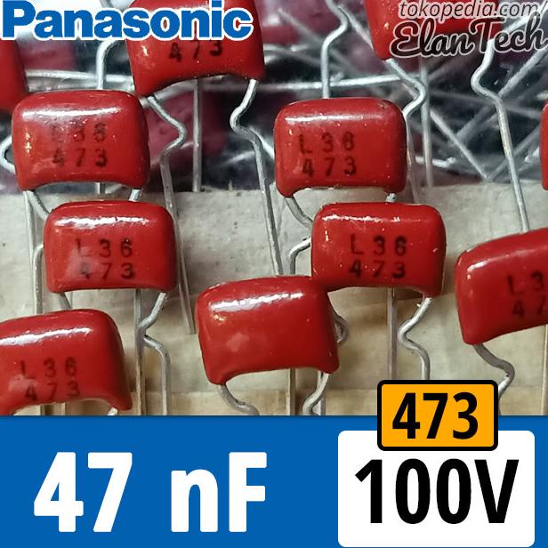 47nF / 473 100V Milar Film Capacitor 47n 47 nF Kapasitor Elan73c Ayo Beli v